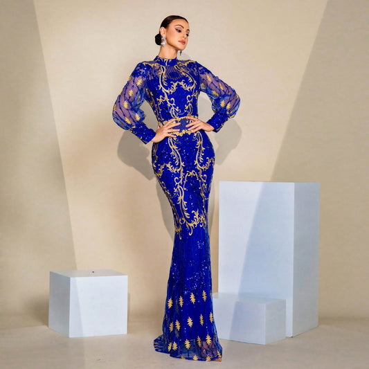 European And American High-EndLong-SleeveElegant