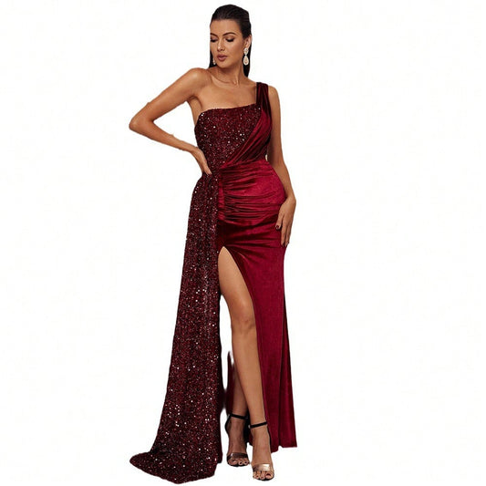 European And American Style Sexy LongSequinSleeve